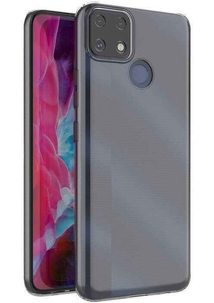 Realme C25 Kamera Korumalı Şeffaf Yumuşak Silikon Kılıf