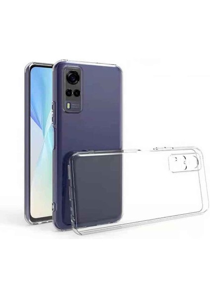 Vivo Y53S 4g Kamera Korumalı Şeffaf Yumuşak Silikon Kılıf