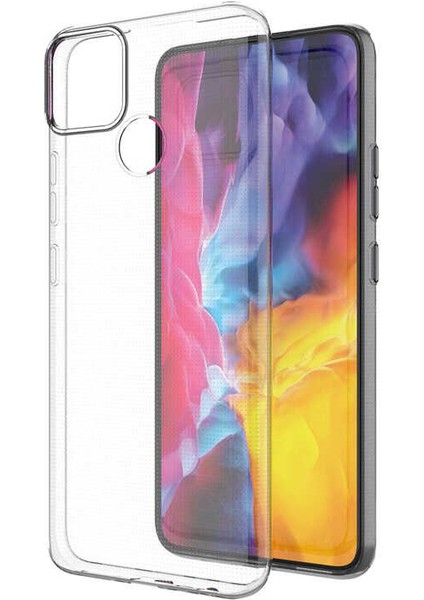 Realme C25 Kamera Korumalı Şeffaf Yumuşak Silikon Kılıf