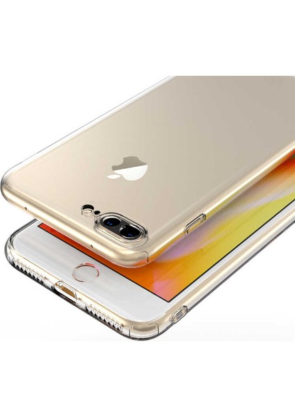 Apple iPhone 7 Plus Kamera Korumalı Şeffaf Yumuşak Silikon Kılıf