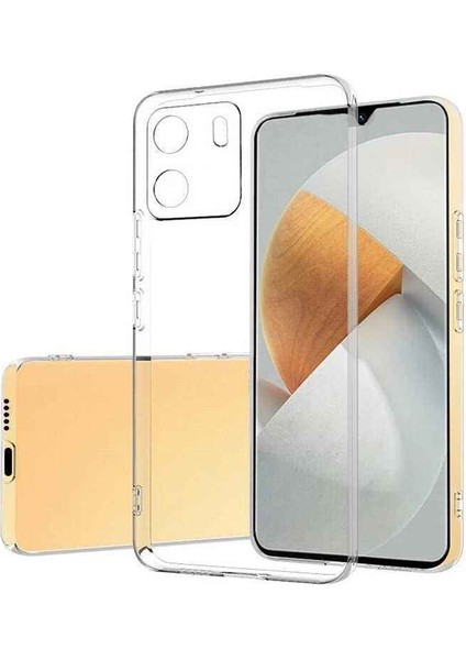 Vivo Y15S Kamera Korumalı Şeffaf Yumuşak Silikon Kılıf