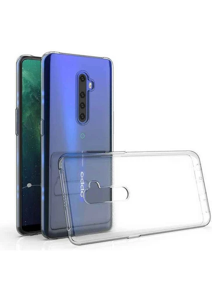 Oppo Reno 2z Kamera Korumalı Şeffaf Yumuşak Silikon Kılıf