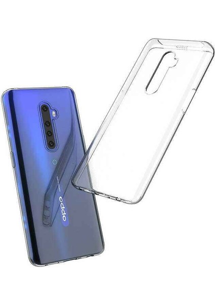 Oppo Reno 2z Kamera Korumalı Şeffaf Yumuşak Silikon Kılıf