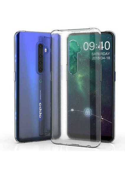 Oppo Reno 2z Kamera Korumalı Şeffaf Yumuşak Silikon Kılıf