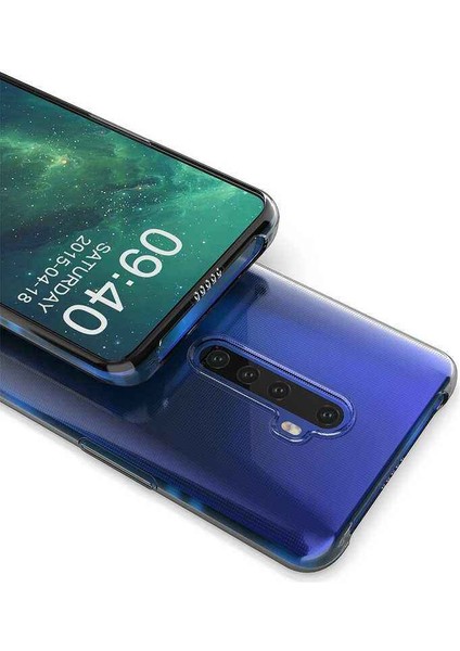 Oppo Reno 2z Kamera Korumalı Şeffaf Yumuşak Silikon Kılıf