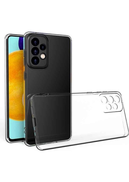Samsung Galaxy A73 Kamera Korumalı Şeffaf Yumuşak Silikon Kılıf