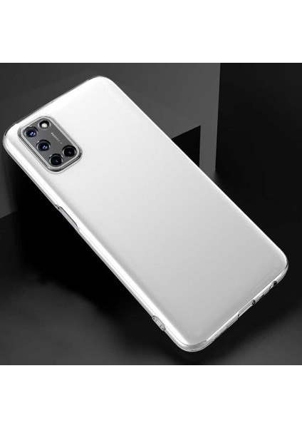 Oppo A92 Kamera Korumalı Şeffaf Yumuşak Silikon Kılıf