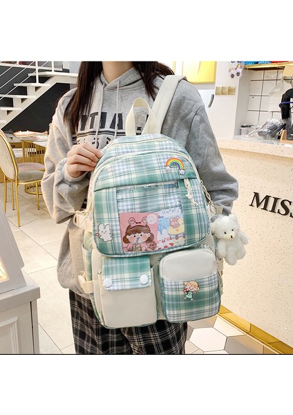 5 Parça Büyük Kapasiteli Okul Çantası Seti (Yurt Dışından) fırsatları