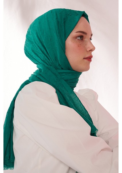 Feyza Hakyemez Bambu Kraş Şal - Benetton Yeşili fırsatları