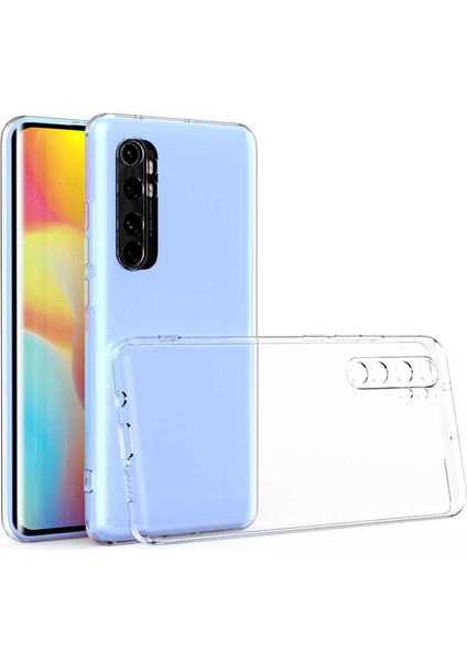 Xiaomi Mi Note 10 Lite Kamera Korumalı Şeffaf Yumuşak Silikon Kılıf