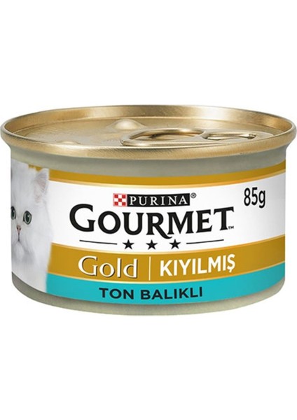 Gourmet Gold Kıyılmış Ton Balıklı Yetişkin Konserve Kedi Maması 8