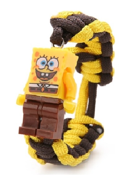 Sponge Bob LEGO Figürlü Lastikli Bileklik