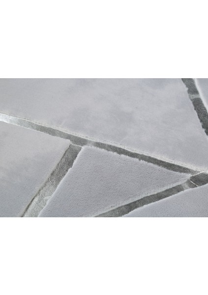 Gümüş Varaklı Gri Peluş Halı 200 x 300 cm fırsatları