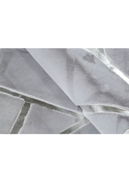 Gümüş Varaklı Gri Peluş Halı 200 x 300 cm indirimleri
