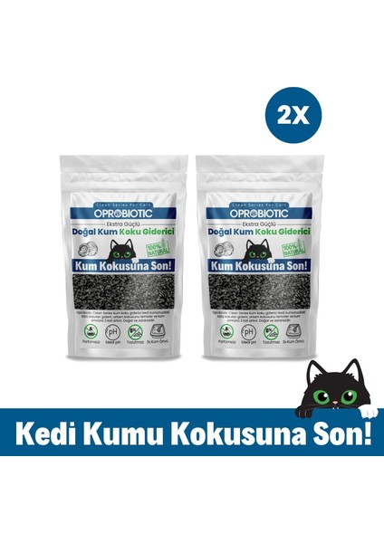 2 Adet Clean Doğal Kedi Kum Koku Giderisici 2X240GR