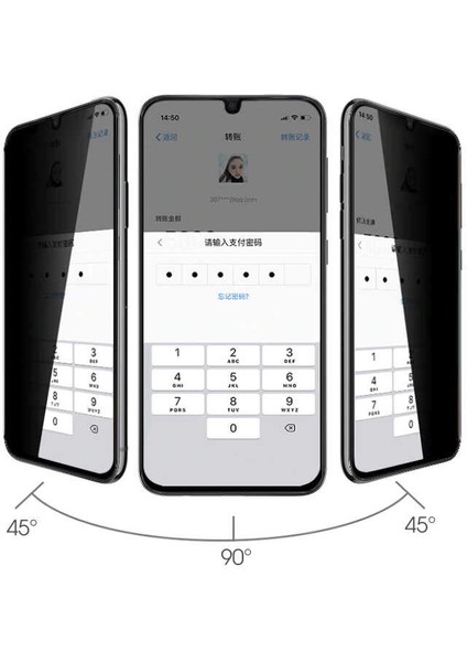 Samsung Galaxy M21 Davin 5d Privacy Cam Ekran Koruyucu