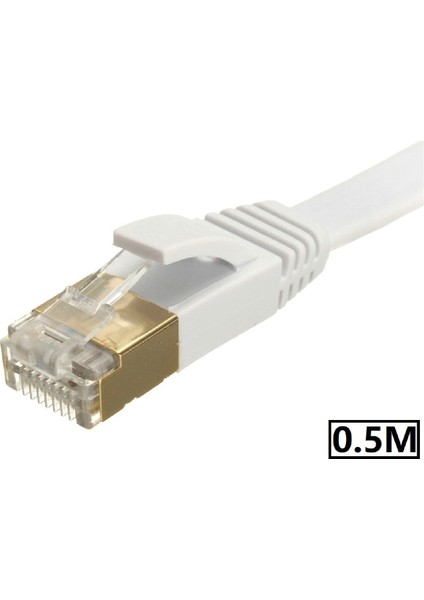 4980 Cat7 Ethernet RJ45 Modem Internet Kablosu 0.5 Metre 10GBPS 600MHZ