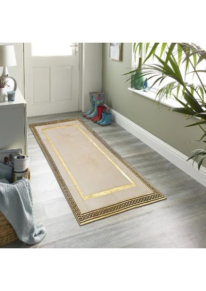 Krem Gold Bordürlü Peluş Halı 200 x 300 Cm modelleri