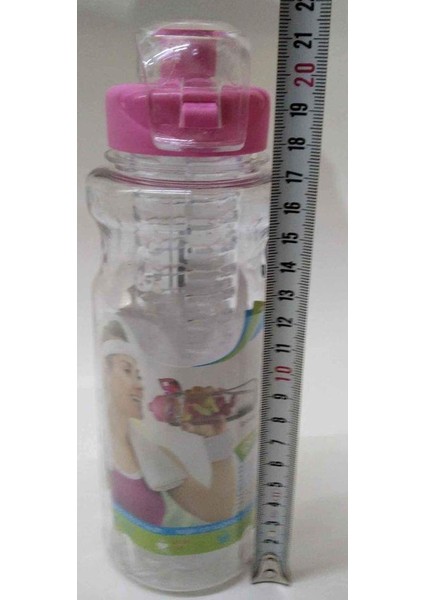 Ultra Lüks Detox Matara Detoks Su Şişesi, Polikarbondan Üretilmiştir. Koku Yapmaz, Kırılmaz, 600 ml