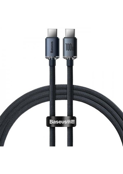Super Şarj 1.2mt 100W Type-C To Type-C Şarj Data Kablosu Macbook Notebook Laptop Şarj Kablosu