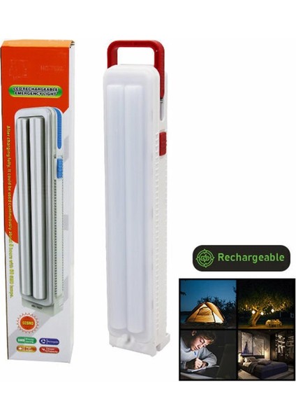 60 Smd LED Şarjlı Işıldak Fener 34 cm Acil Durum Işığı