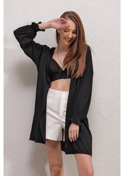 5882 Salaş Kimono - Siyah