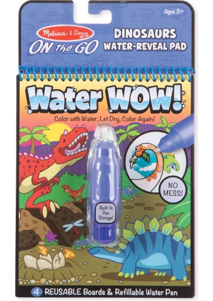Water Wow Su ile Boyama Kitabı - Dinozorlar