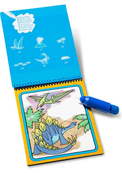 Water Wow Su ile Boyama Kitabı - Dinozorlar