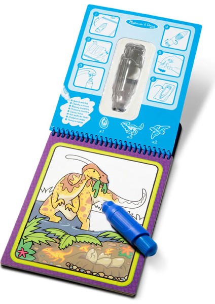 Water Wow Su ile Boyama Kitabı - Dinozorlar