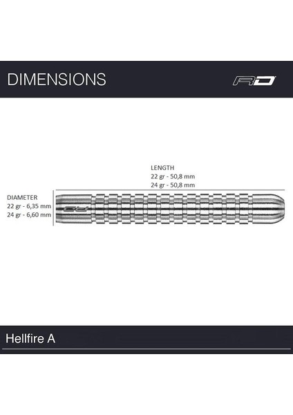 Hell Fire A % 80 Tungsten Çelik Uçlu Dart Oku