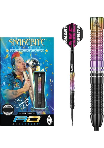 Peter Wright World Champion Se % 90 Tungsten Çelik Uçlu Dart Oku