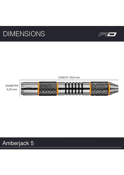 Amberjack 5 % 90 Tungsten Çelik Uçlu Dart Oku