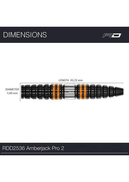 Amberjack Pro % 90 Tungsten Çelik Uçlu Dart Oku