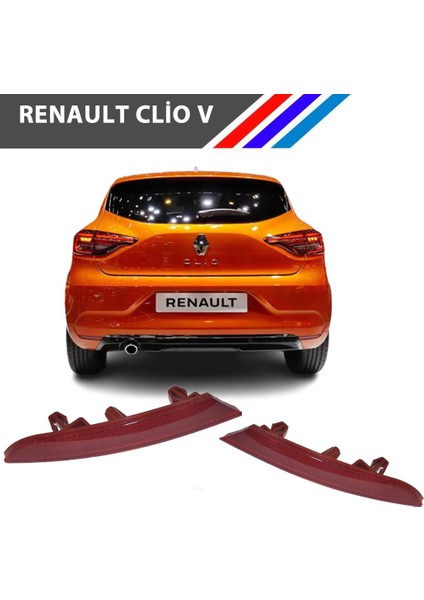 Nvr Renault Clio 5 Arka Tampon Reflektörü Sol ve Sağ Takım 2020 - 2023