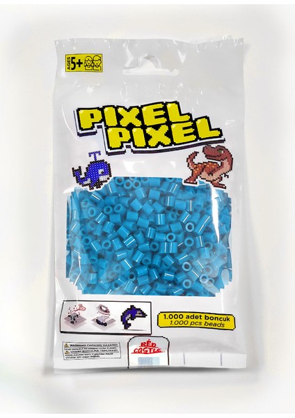 1000 Adet Midi Boncuk Açık Mavi- Pixel Pixel PPB-1000-01