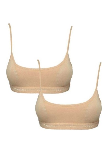 Pedli İp Askılı Ten Rengi Büstiyer 2 adet