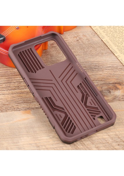 Oppo Realme C31 Kahverengi Için Landard Pc + Tpu Kılıfı (Yurt Dışından) modelleri