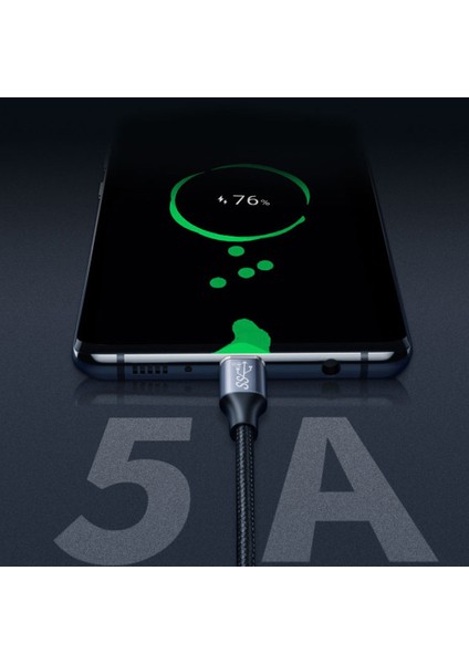 USB C Uzatma Kablosu 90 Derece Gen 2 Usb-C 3.1 Erkek/kadın Video Kablosu - Siyah (Yurt Dışından)