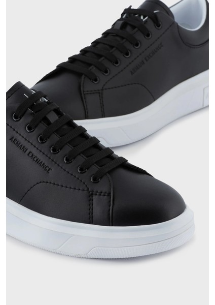 Logolu Hakiki Deri Sneaker Ayakkabı Erkek Ayakkabı XUX123 XV534 00002 fırsatları