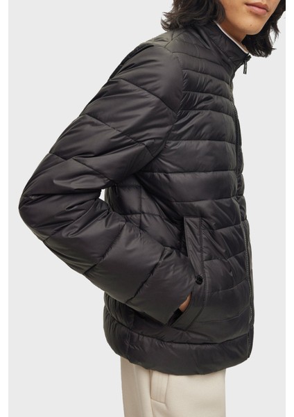 Logolu Su Tutmaz Dik Yaka Regular Fit Şişme Mont Erkek Mont 50464308 001 fırsatları