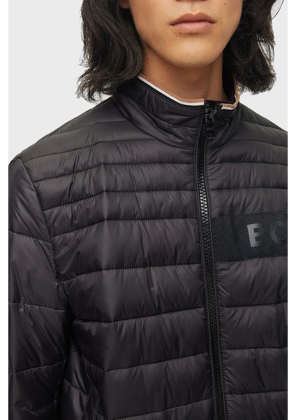 Logolu Su Tutmaz Dik Yaka Regular Fit Şişme Mont Erkek Mont 50464308 001 indirimleri