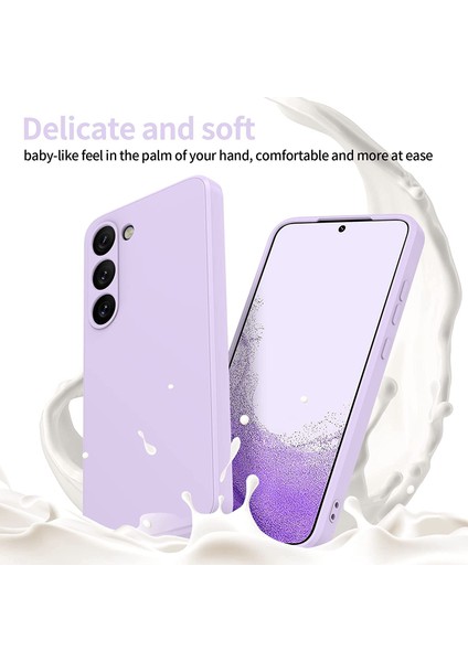 Samsung Galaxy S23+ İçin İnce Sıvı Silikon Telefon Kılıfı - Mor (Yurt Dışından) fiyatları