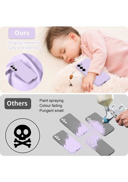 Samsung Galaxy S23+ İçin İnce Sıvı Silikon Telefon Kılıfı - Mor (Yurt Dışından) indirimleri