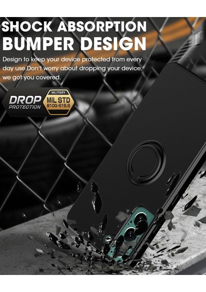 Samsung Galaxy S23+ İçin İnce Silikon Yüzük Stand Telefon Kılıfı - Yeşil (Yurt Dışından) indirimleri