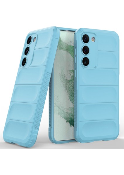 Samsung Galaxy S23+ İçin Yumuşak Kauçuk Şok Emici Telefon Kılıfı - Mavi (Yurt Dışından) fiyatları