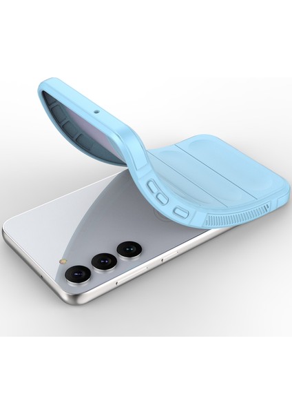 Samsung Galaxy S23+ İçin Yumuşak Kauçuk Şok Emici Telefon Kılıfı - Mavi (Yurt Dışından) fırsatları