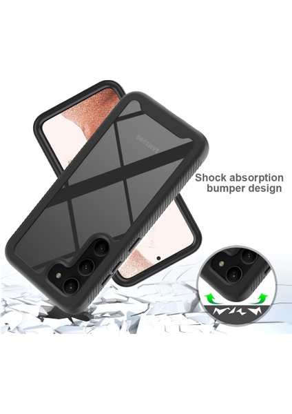 Samsung Galaxy S23 İçin Hibrit Bumper Tam Koruma Telefon Kılıfı - Mor (Yurt Dışından) fırsatları