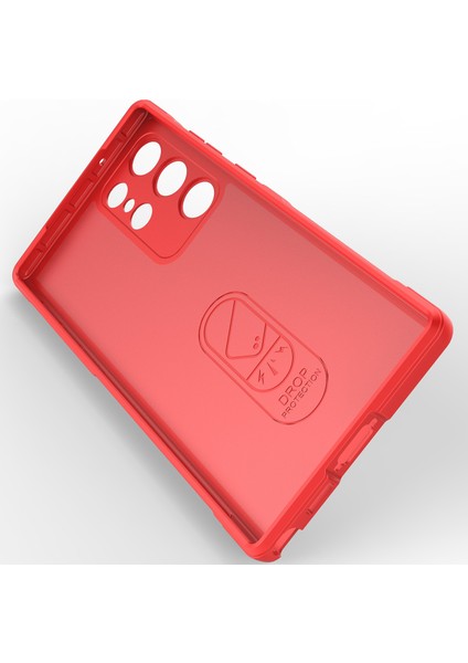 Samsung Galaxy S23 Ultra İçin Yumuşak Kauçuk Şok Emici Telefon Kılıfı - Kırmızı (Yurt Dışından) indirimleri