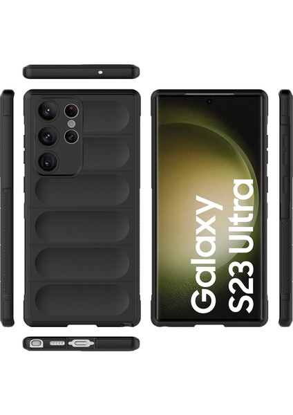 Samsung Galaxy S23 Ultra İçin Yumuşak Kauçuk Şok Emici Telefon Kılıfı - Mor (Yurt Dışından) fiyatları