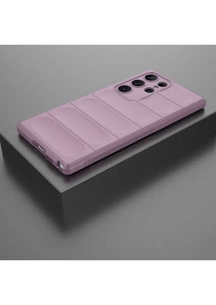 Samsung Galaxy S23 Ultra İçin Yumuşak Kauçuk Şok Emici Telefon Kılıfı - Mor (Yurt Dışından) indirimleri